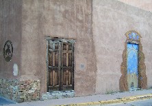 Rustic doors in Albuquerque Old Town
